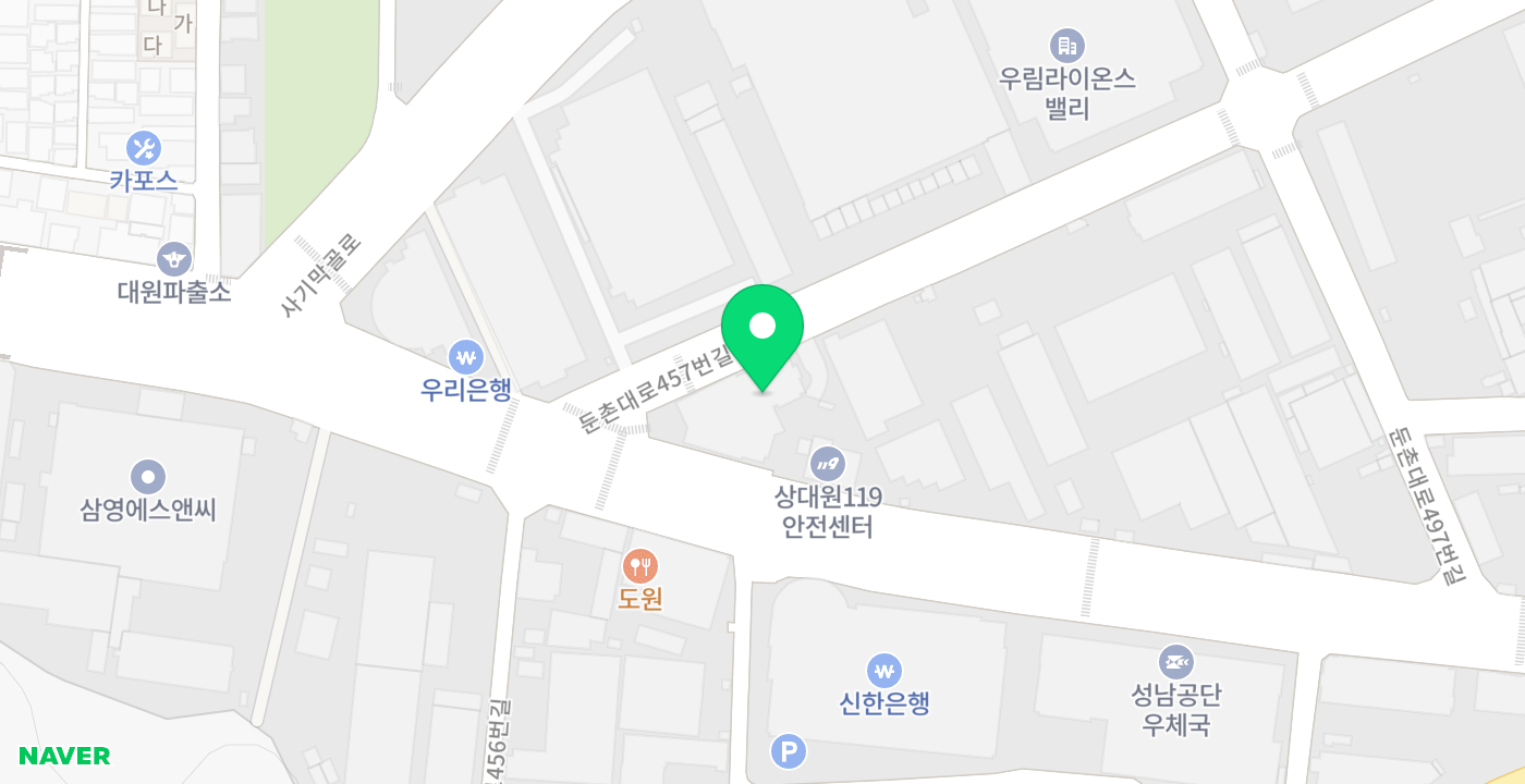 성남산업단지관리공단 위치 지도