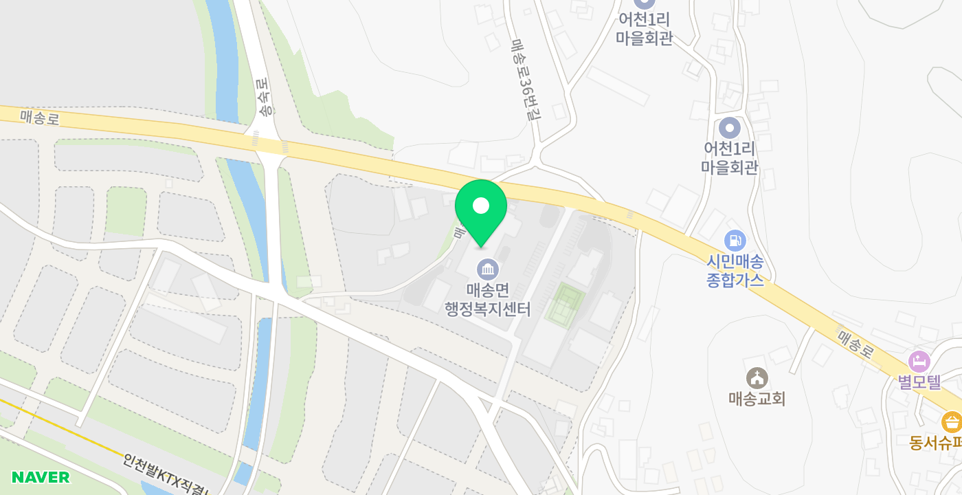 매송면사무소 위치 지도