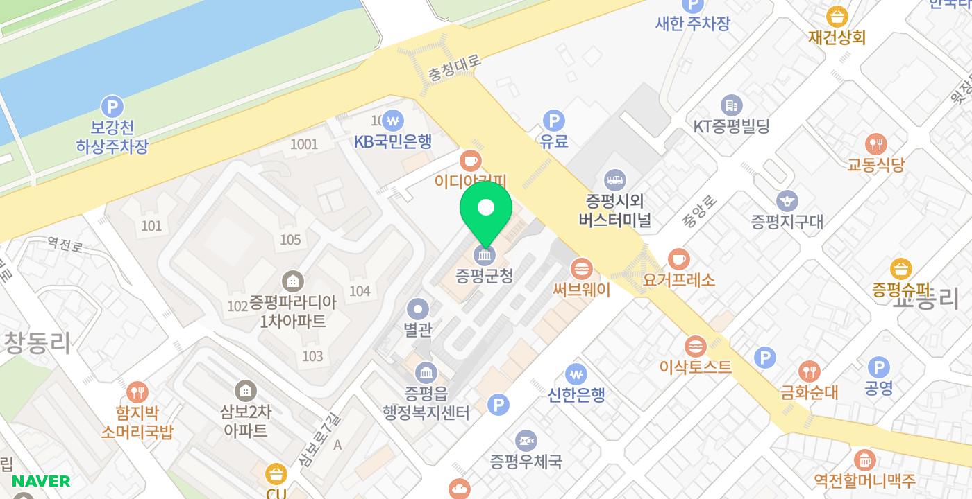 증평군증평읍사 KIOSK2 위치 지도