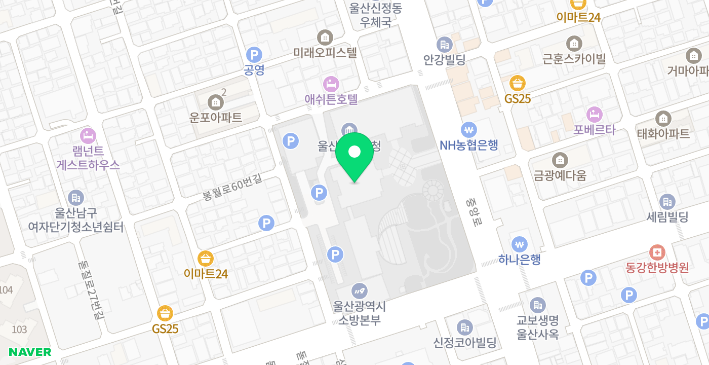 시청 1별관 위치 지도
