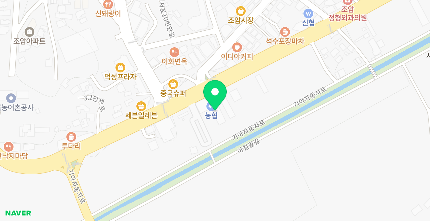 우정조암농협 위치 지도