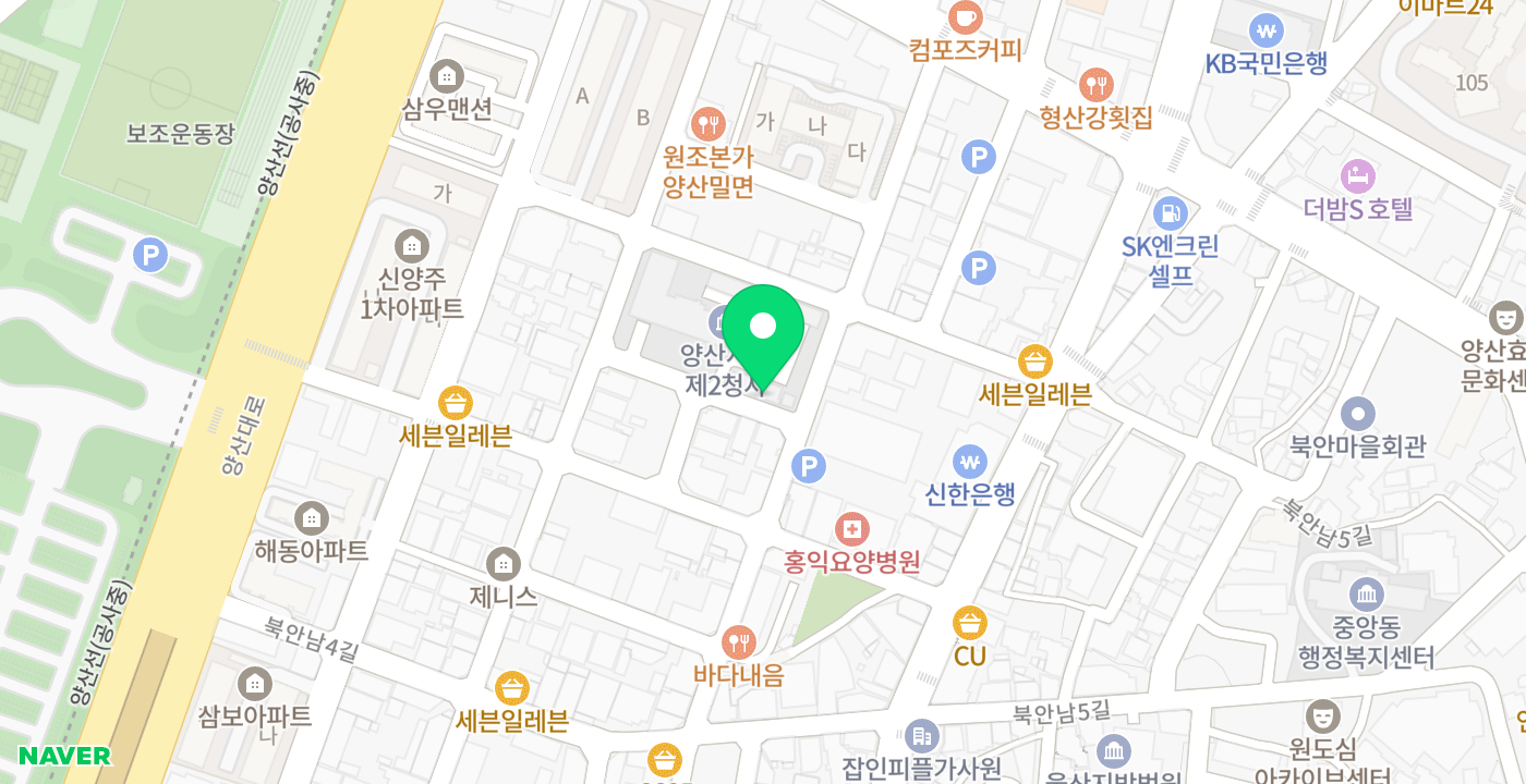제2청사 위치 지도