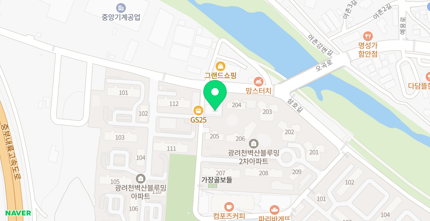 칠원읍오곡민원센터 위치 지도