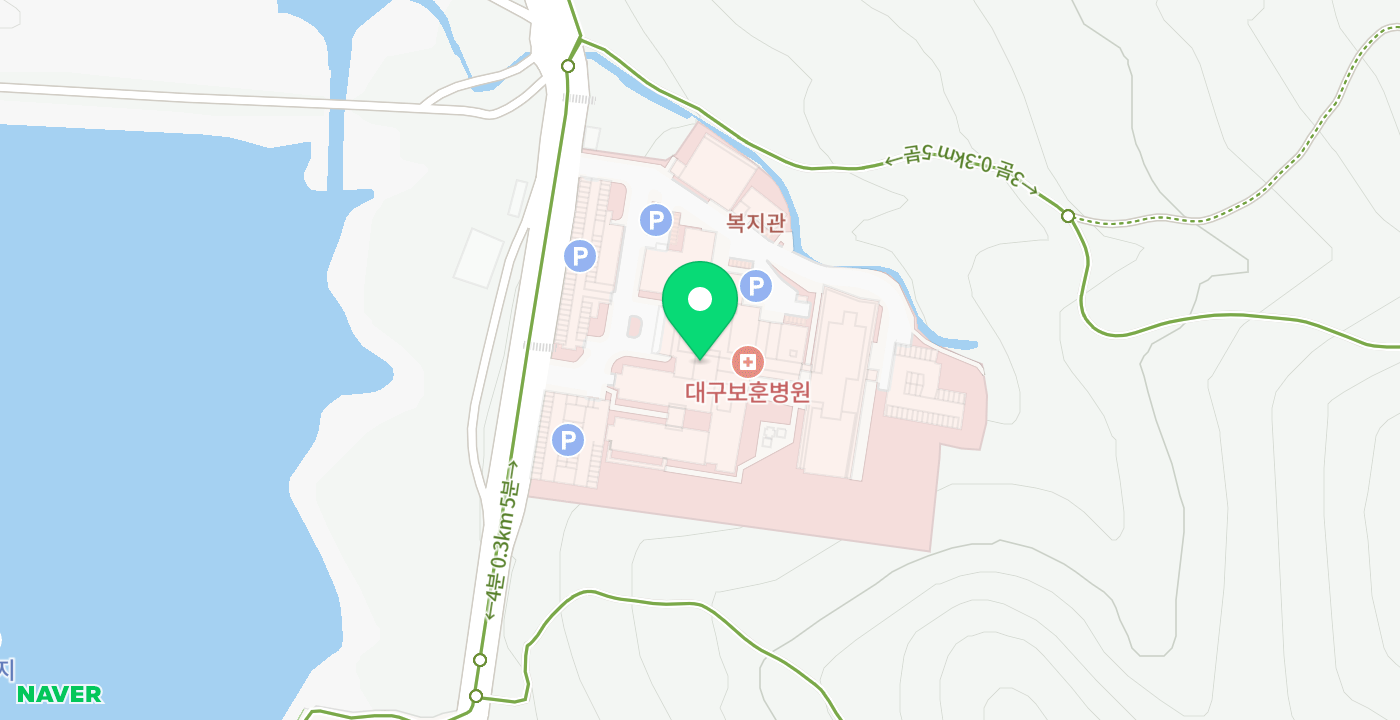 대구보훈병원 위치 지도