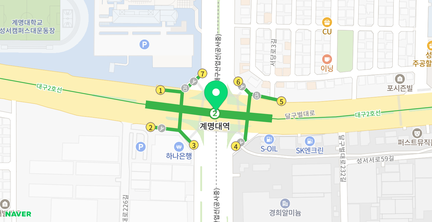 계명대역 위치 지도