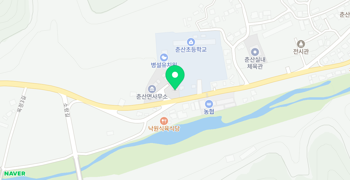 춘산면 무인민원발급기 위치 지도