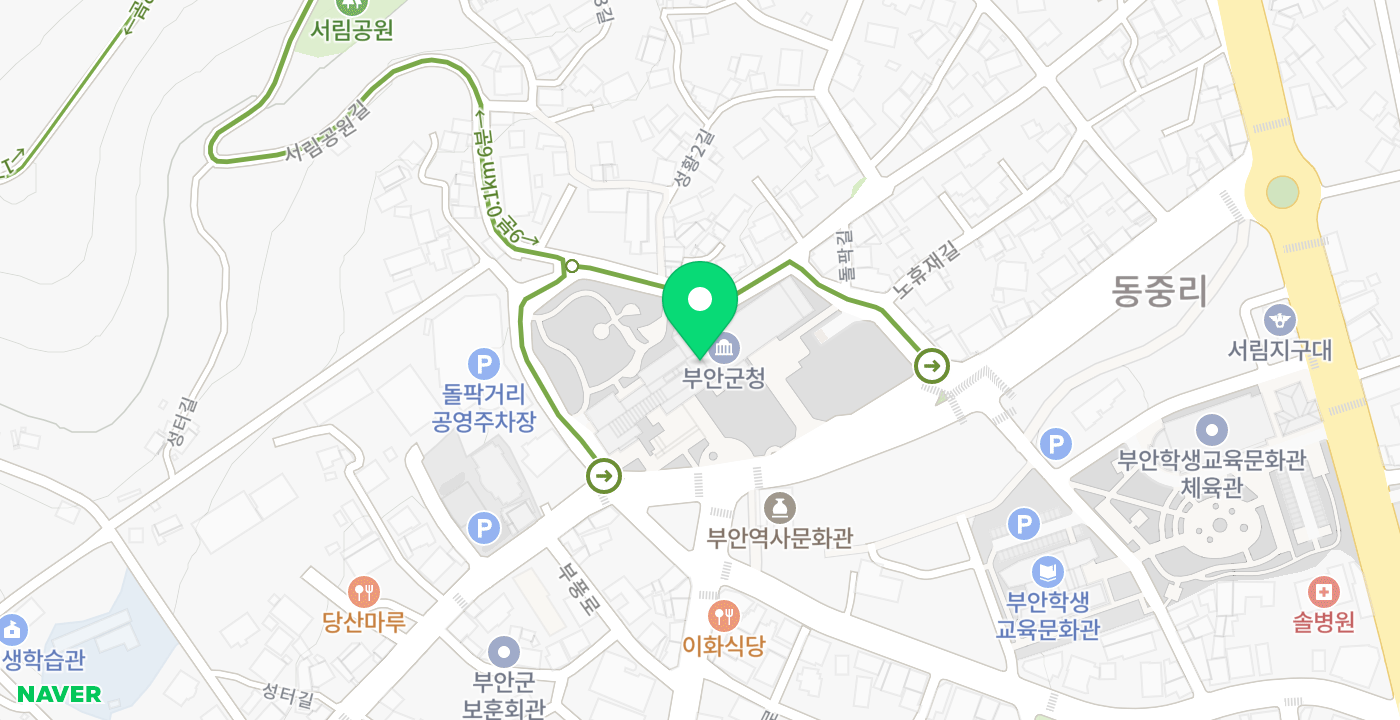 부안군청 위치 지도