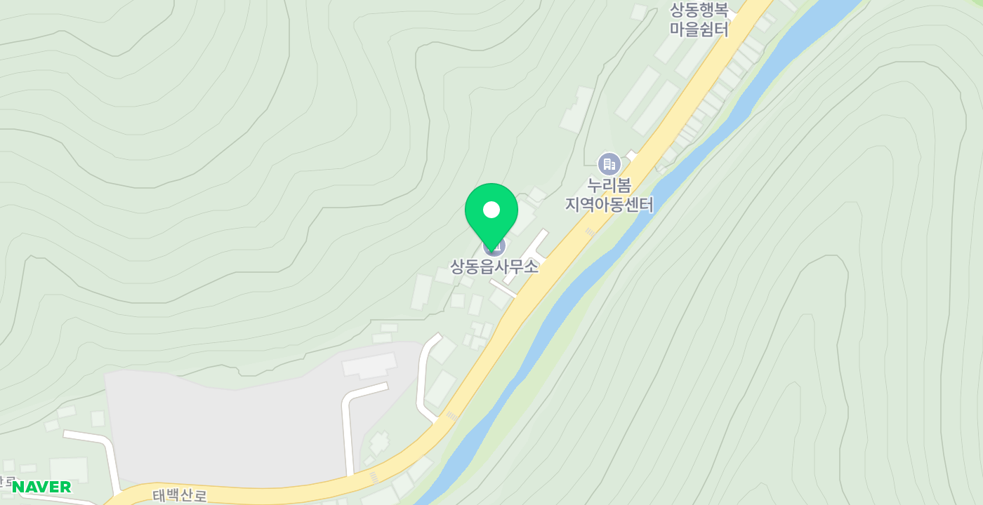 상동읍사무소 위치 지도