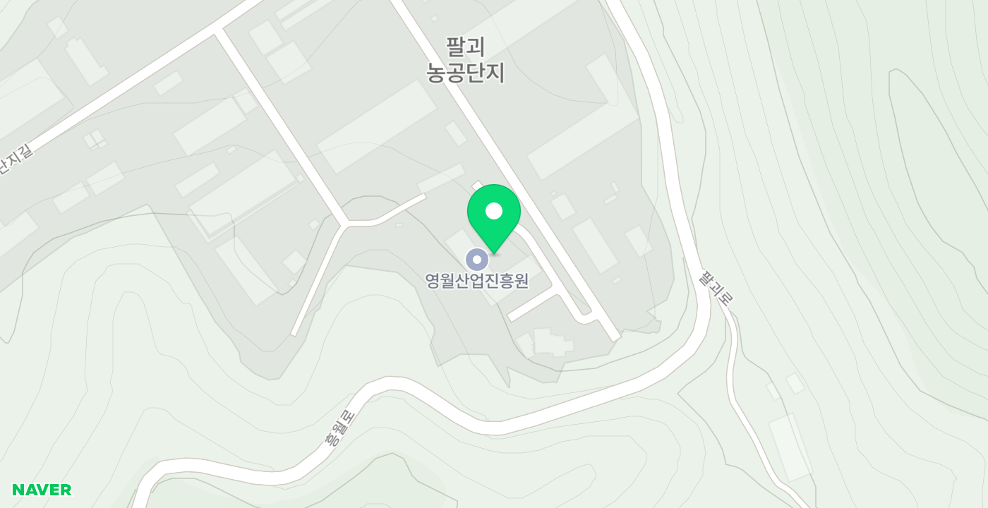 영월산업진흥원 위치 지도