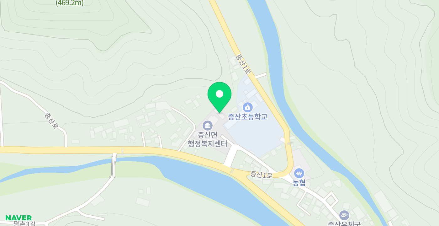 김천시증산면행정복지센터 위치 지도