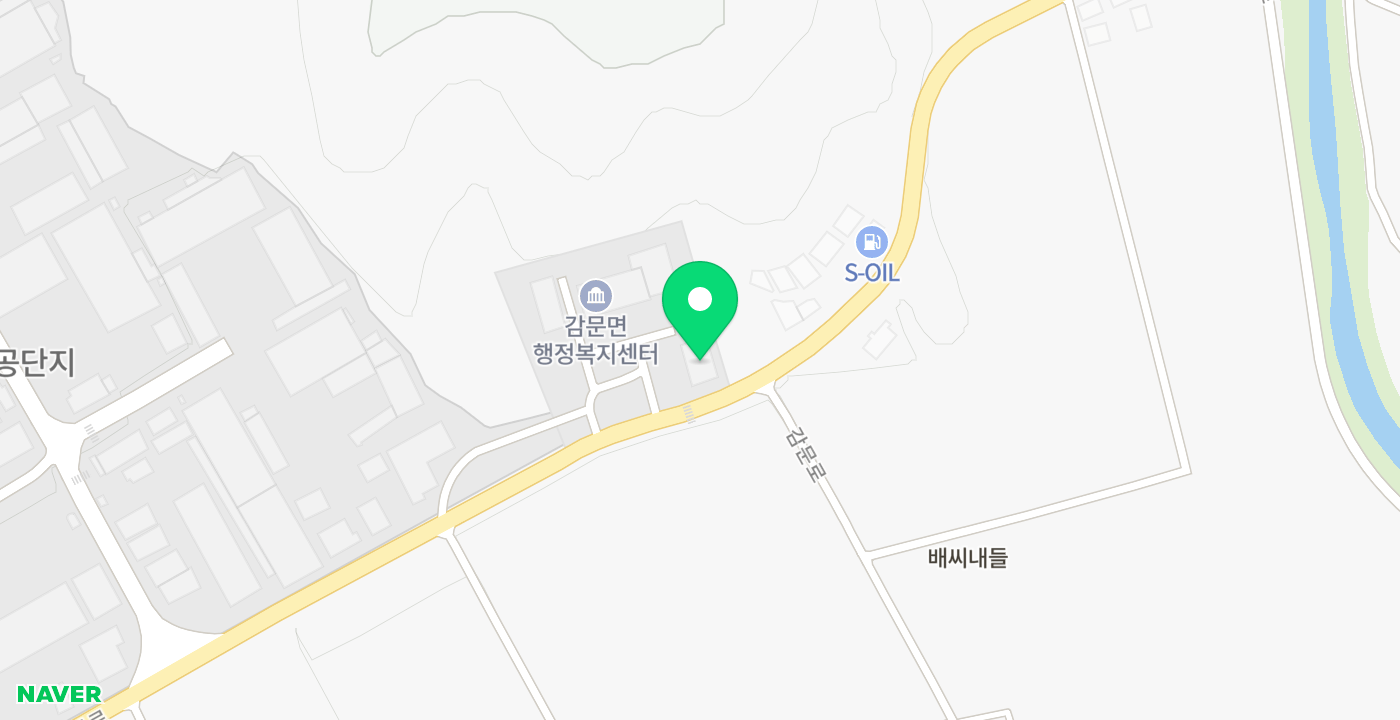 감문면행정복지센터 위치 지도