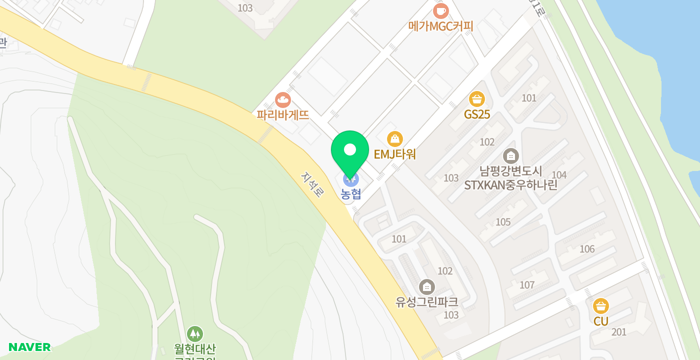 남평농협 강변지점 1층 365코너 위치 지도