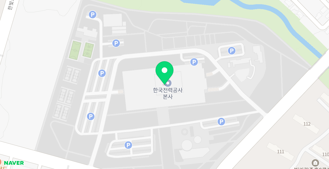 한전 본사 지하1층 위치 지도