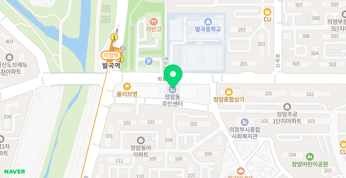 장암동주민센터(옥외) 위치 지도