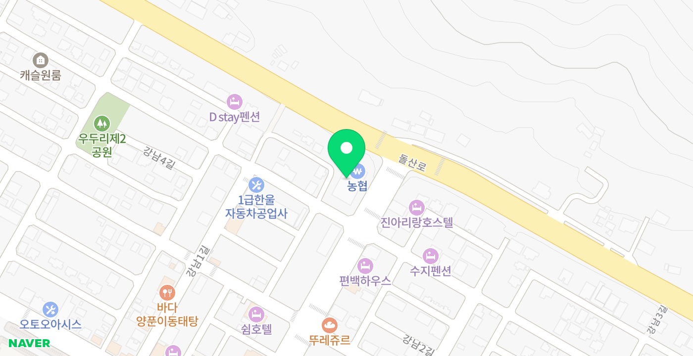 여수농협 우두지점 위치 지도