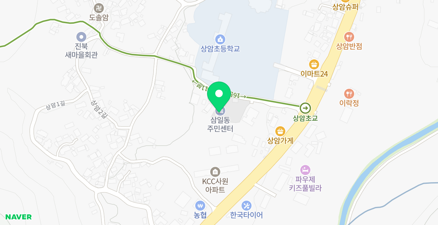 삼일동주민센터 위치 지도