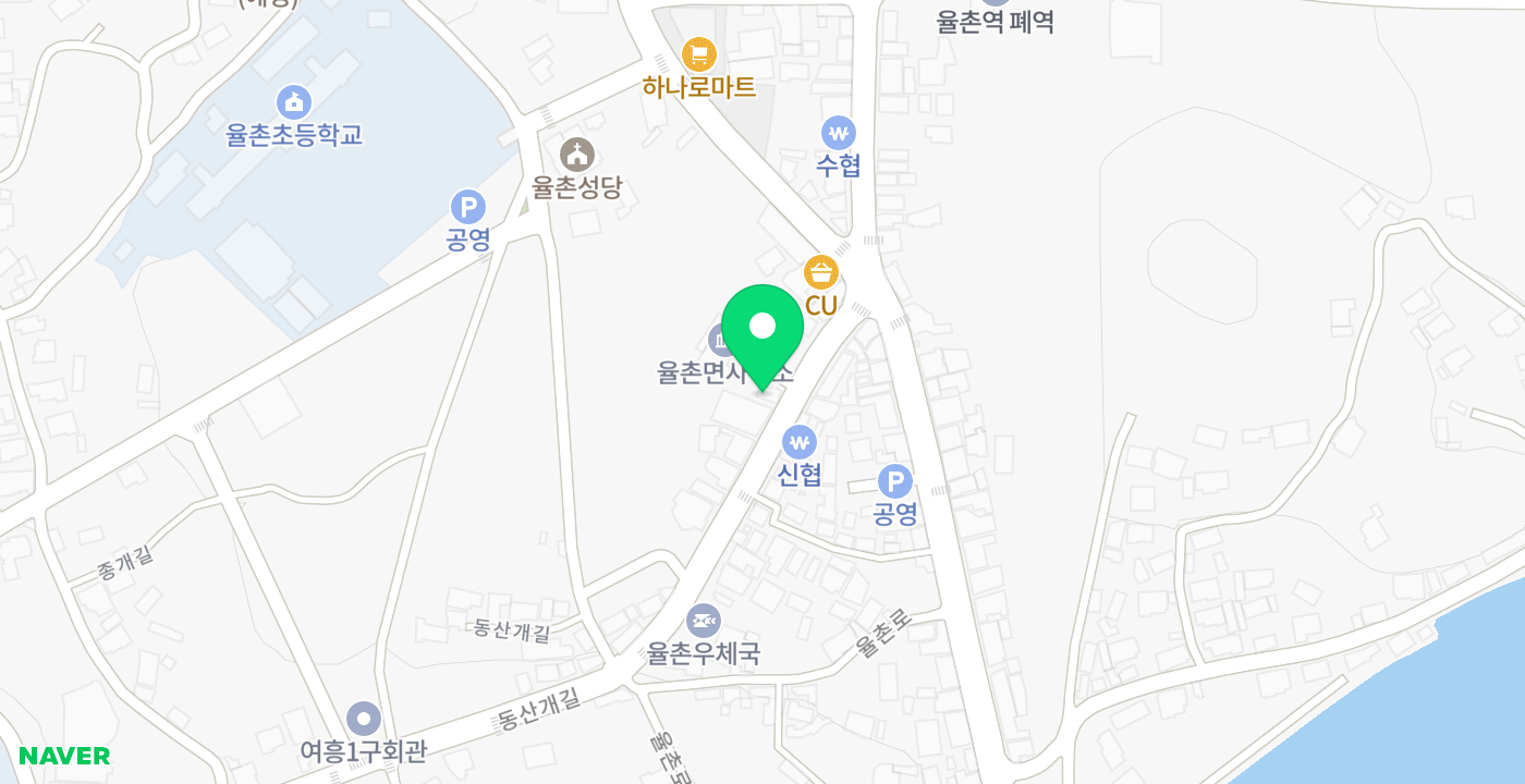 율촌면사무소 위치 지도