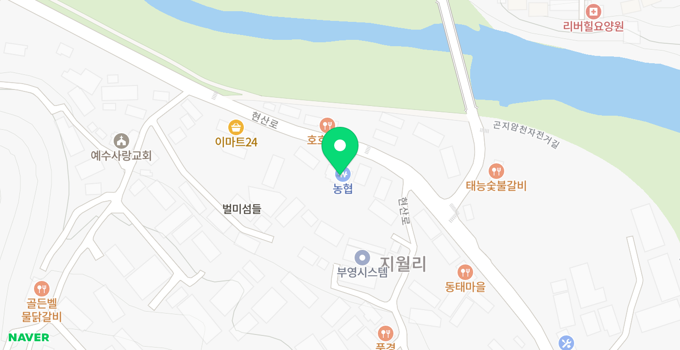 초월농협 지월지점 위치 지도