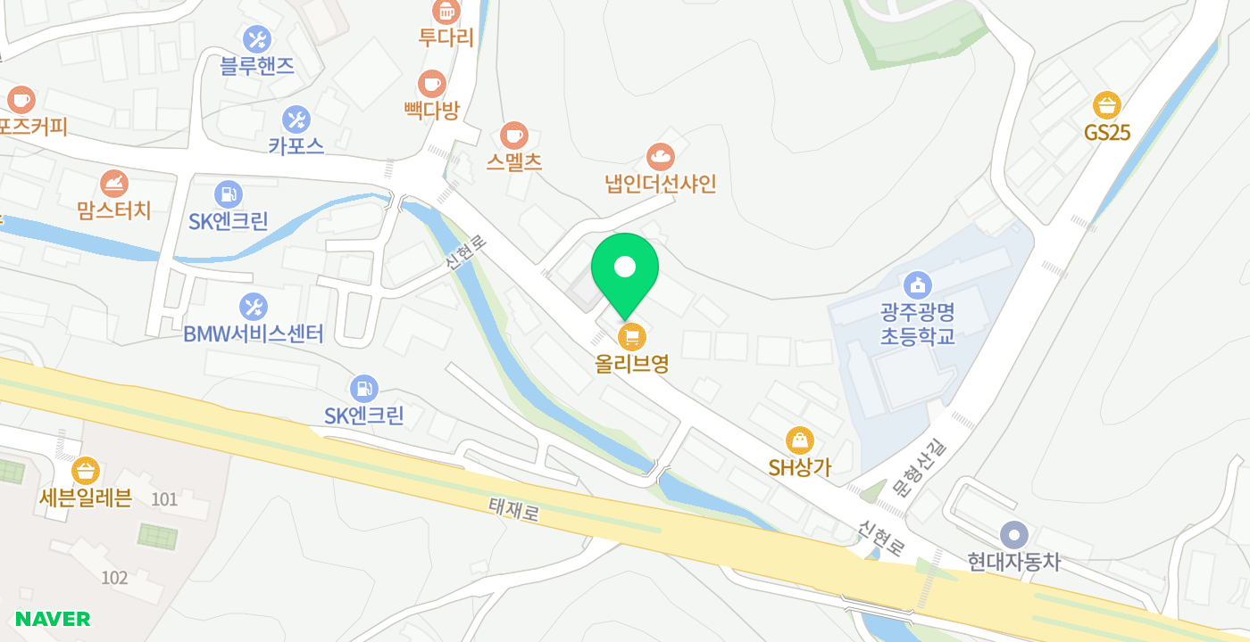 오포농협 신현지점 위치 지도