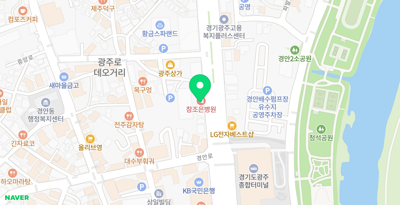 참조은병원 위치 지도