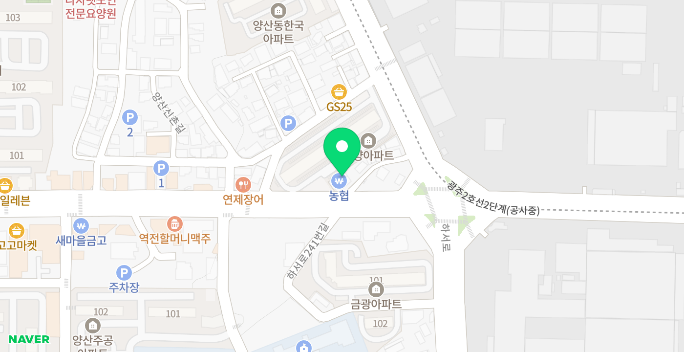 북광주농협 연제동지점 위치 지도