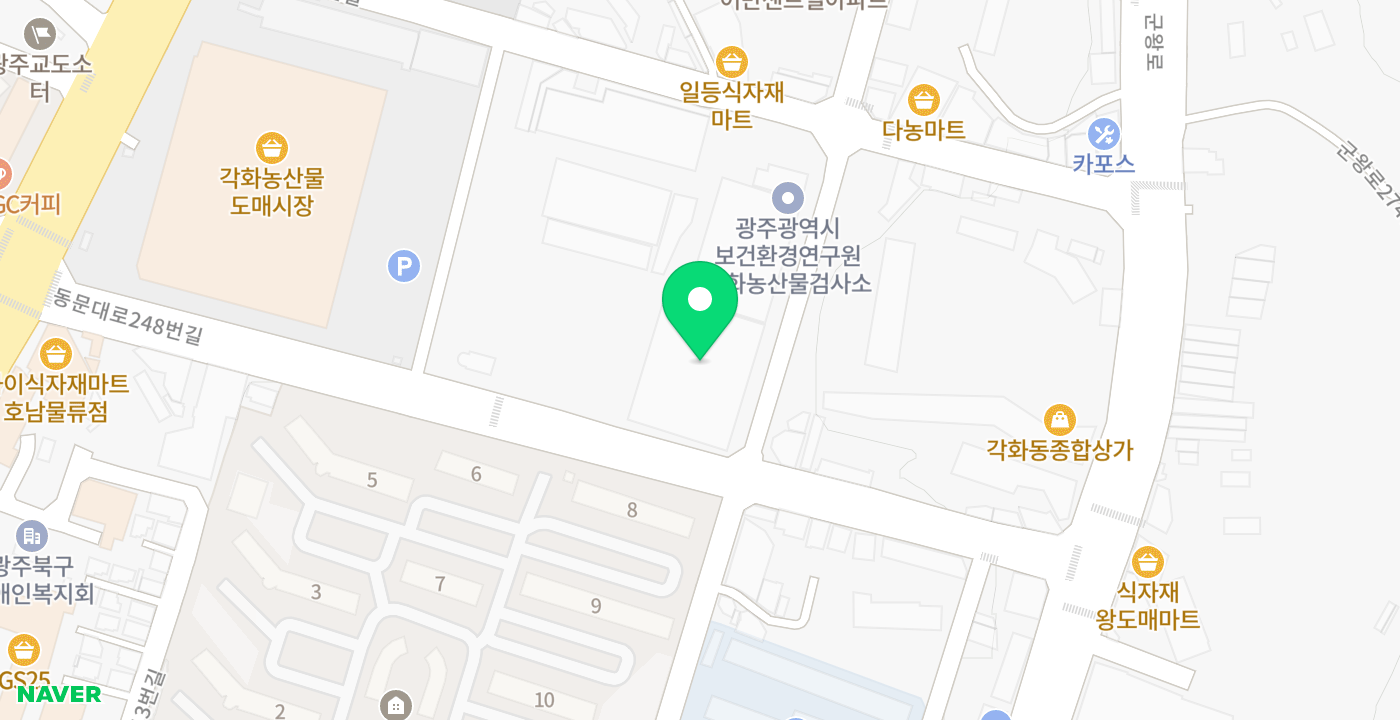 광주원예농협 위치 지도
