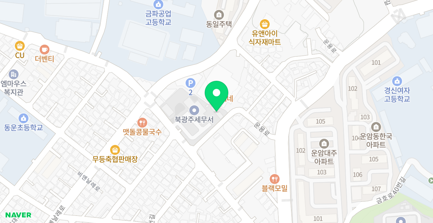 북광주세무서 위치 지도