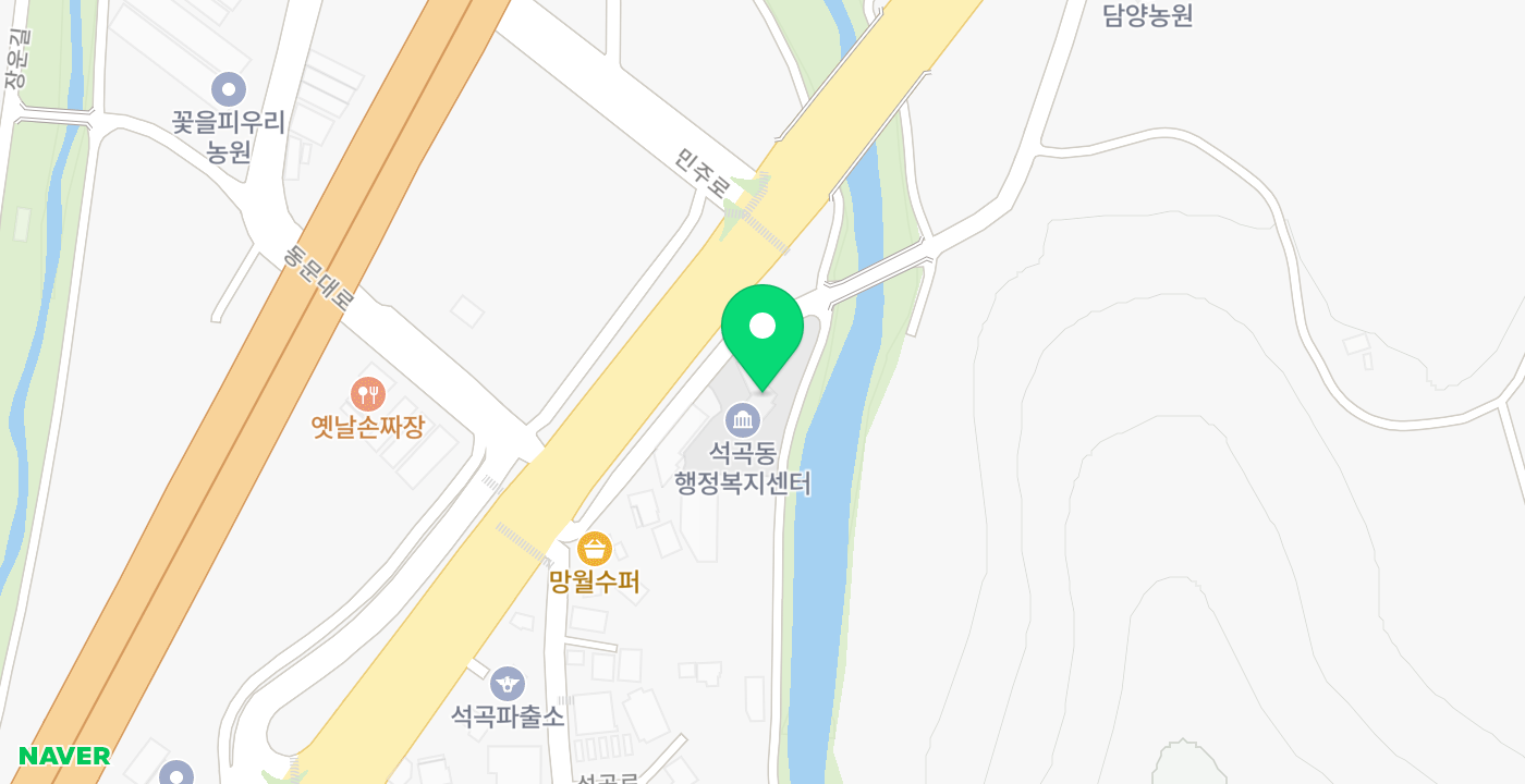 석곡동 행정복지센터 위치 지도