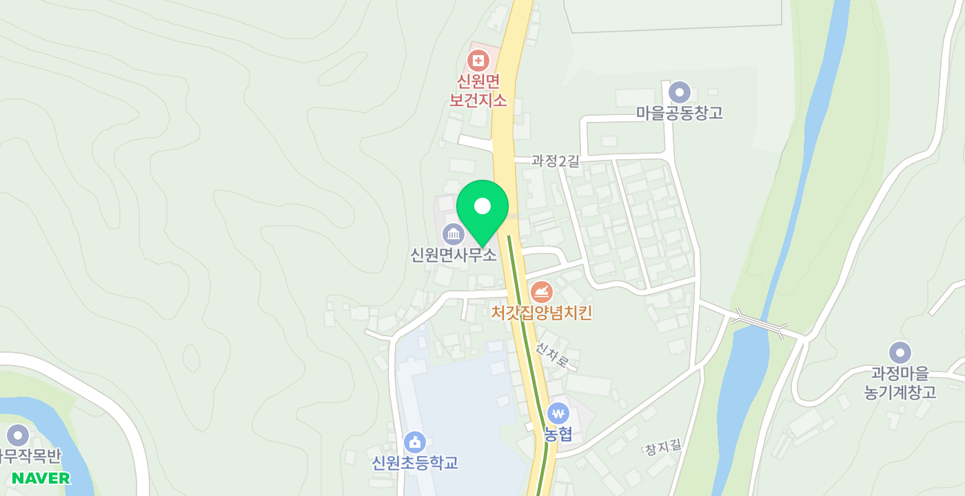 신원면사무소 위치 지도