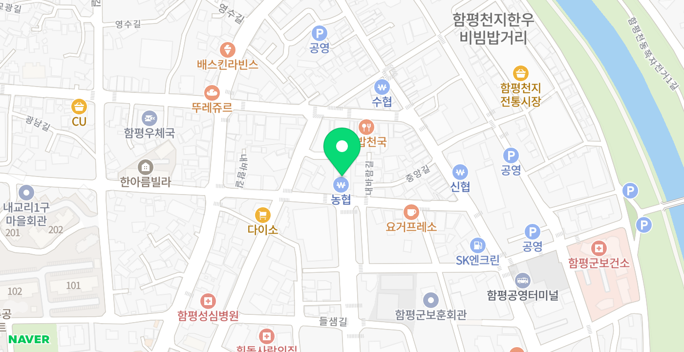 함평농협 본점 위치 지도