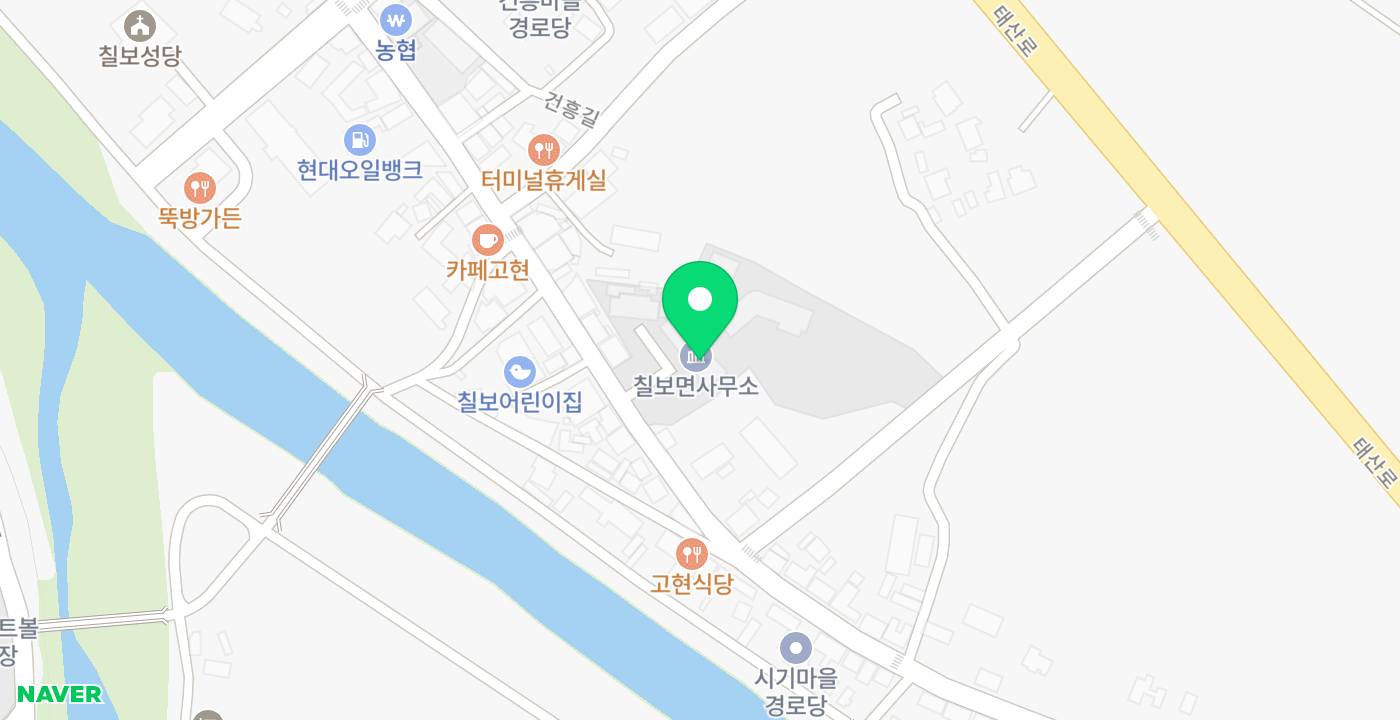 칠보면사무소 위치 지도