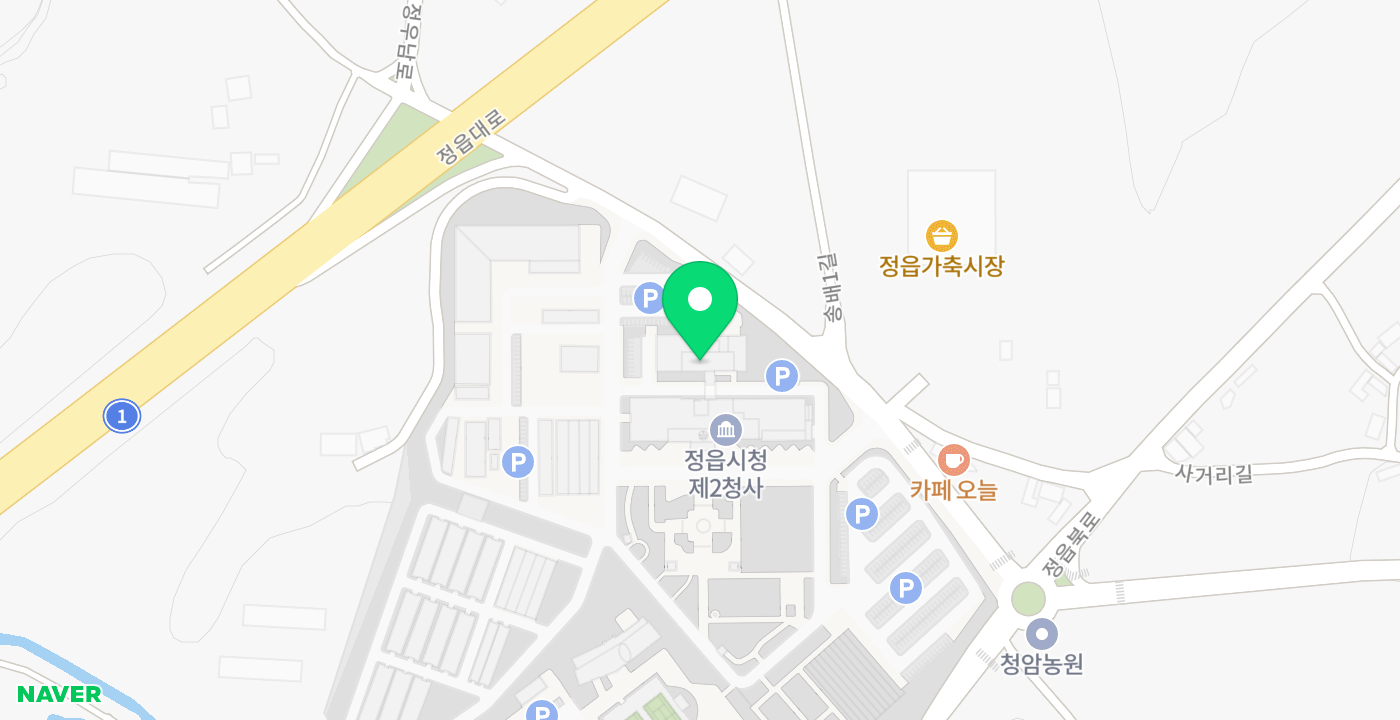 농업기술센터 위치 지도
