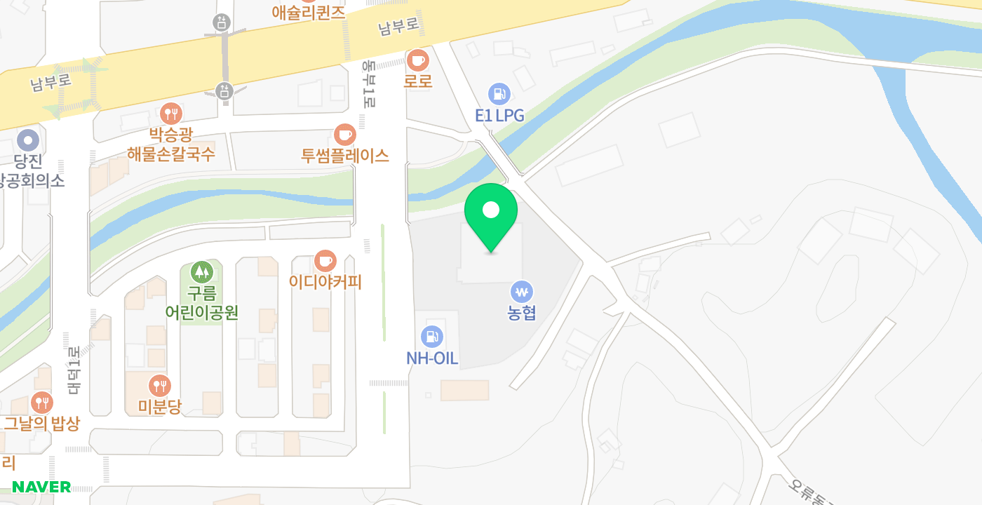 당진농협 KIOSK 위치 지도