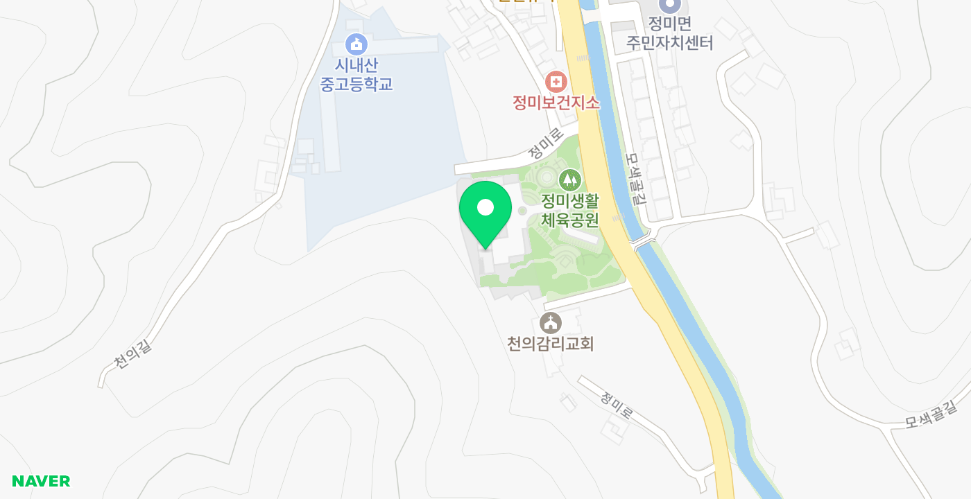 정미면무인민원 KIOSK 위치 지도