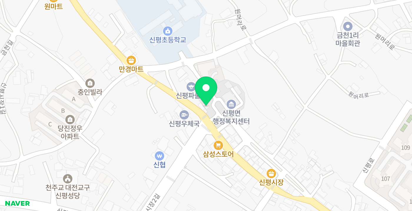 신평면무인발급 KIOSK 위치 지도