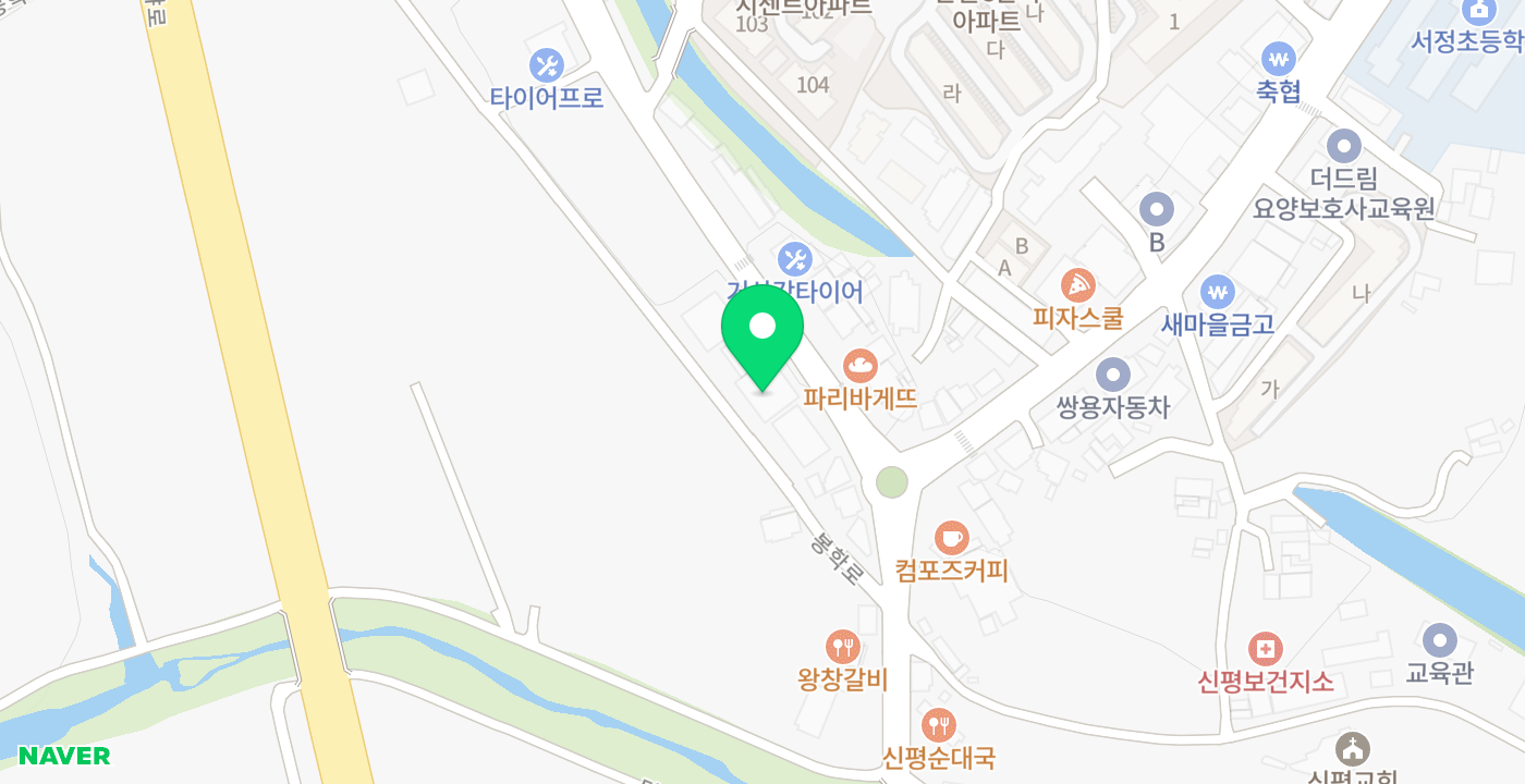신평농협 KIOSK 위치 지도