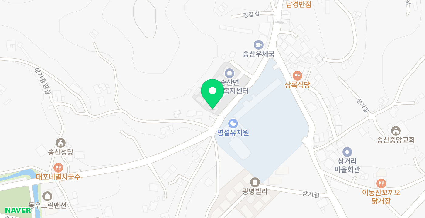 송산면 무인 KIOSK 위치 지도