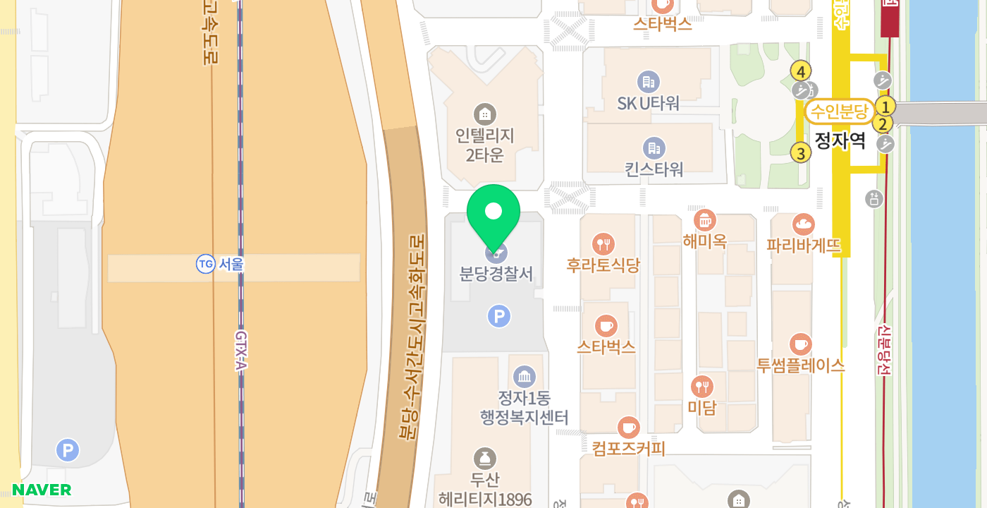 분당경찰서 위치 지도