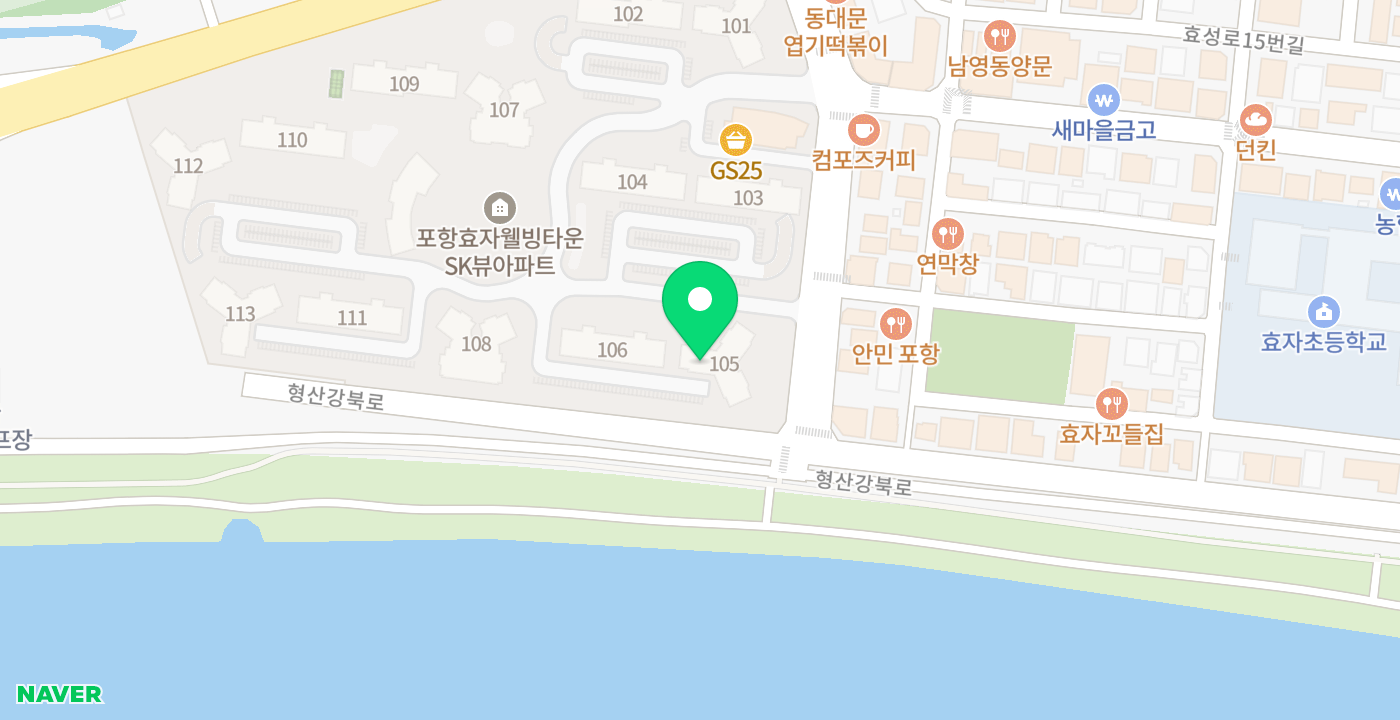 효자SK뷰1차관리 위치 지도