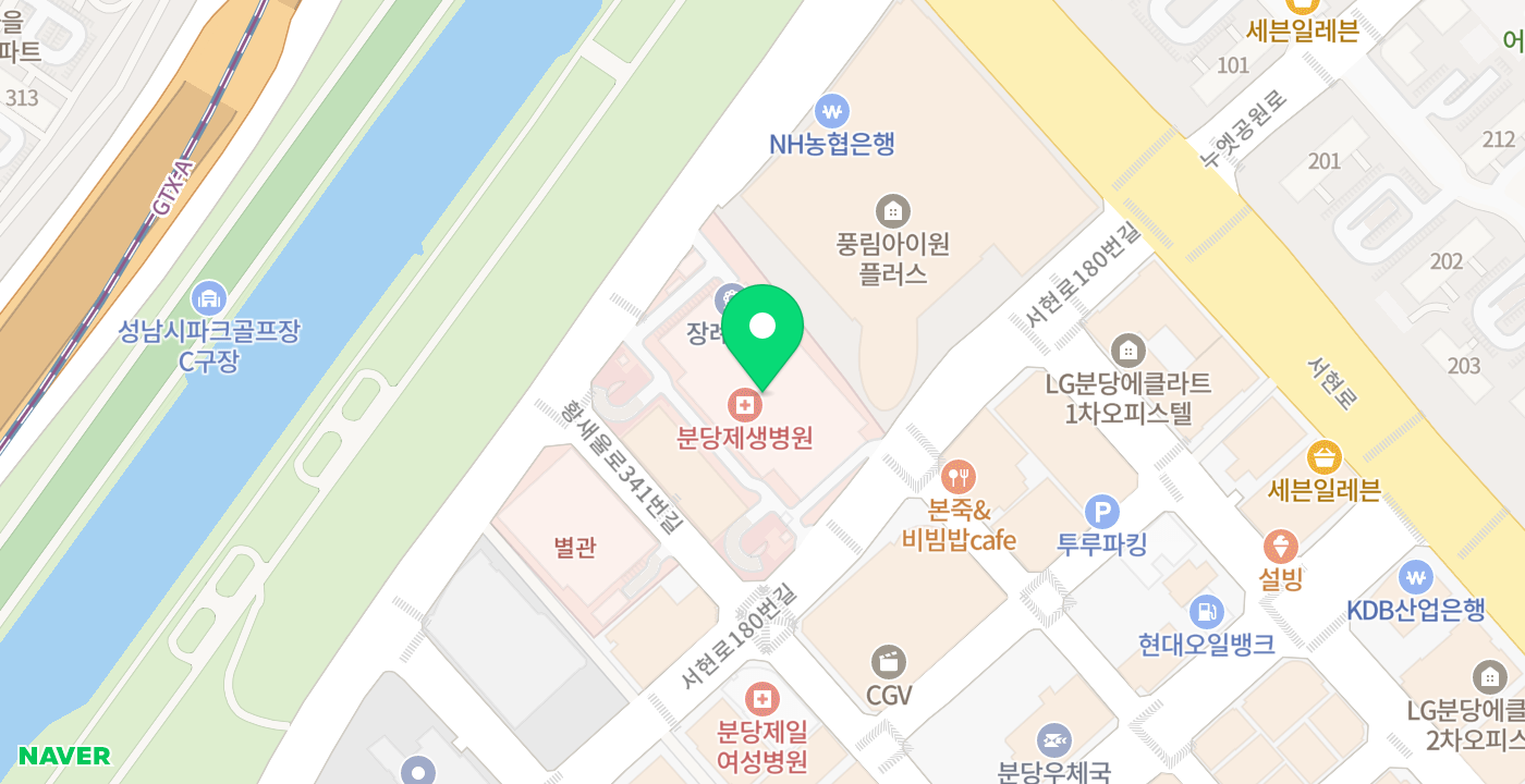 분당제생병원 위치 지도
