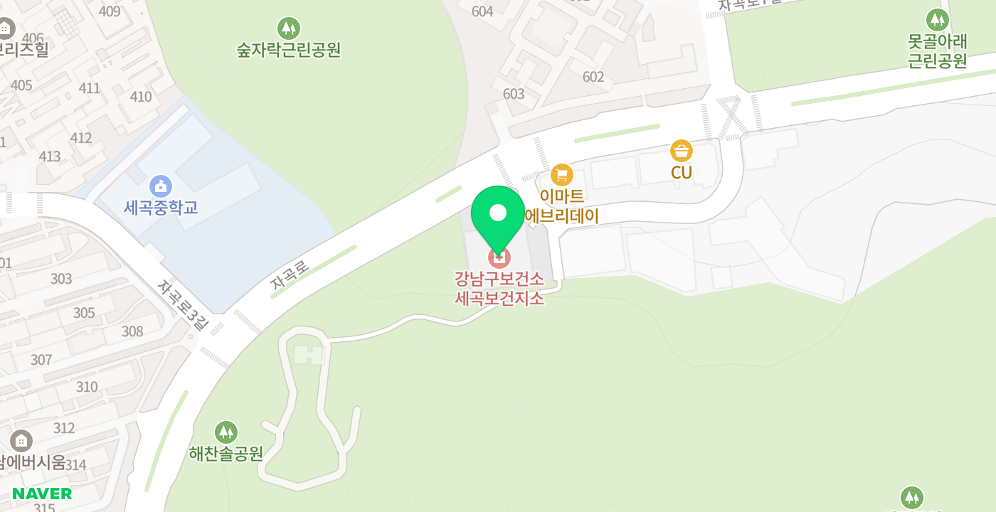 세곡동주민센터분소1 위치 지도