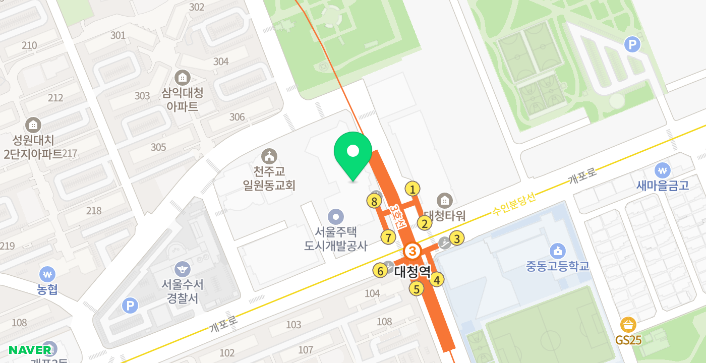 서울주택도시공사 위치 지도