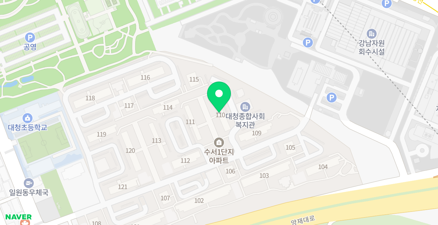 대청종합사회복지관 위치 지도