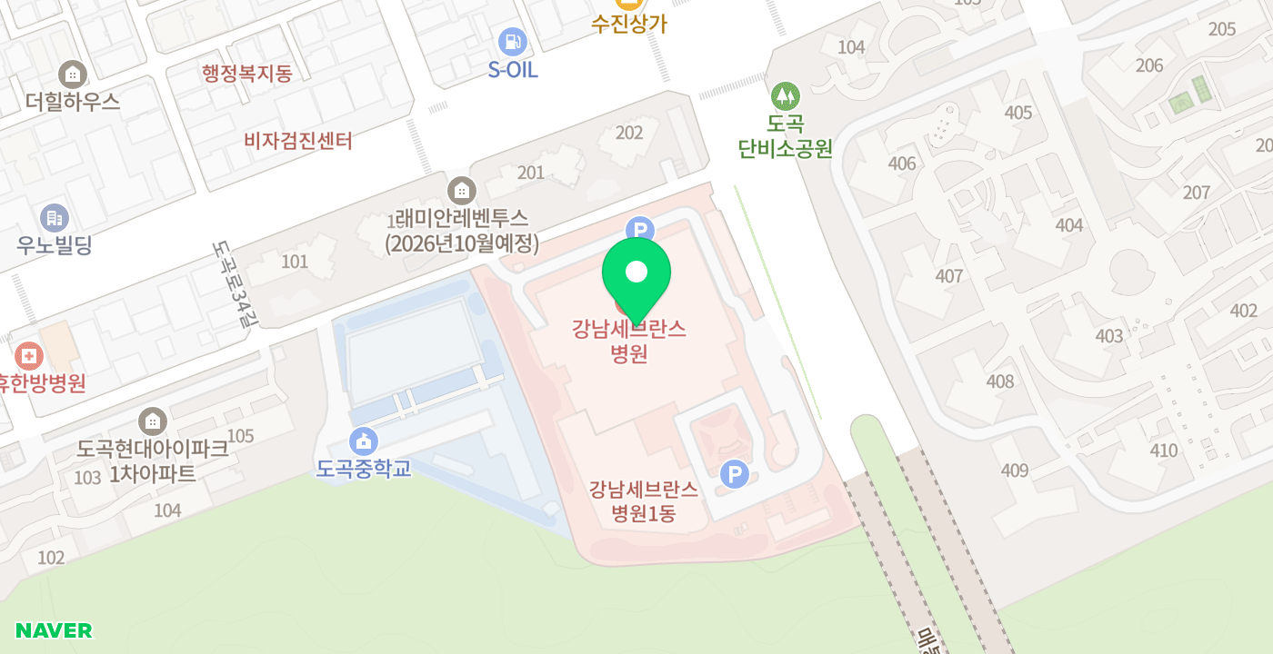 강남세브란스병원 위치 지도