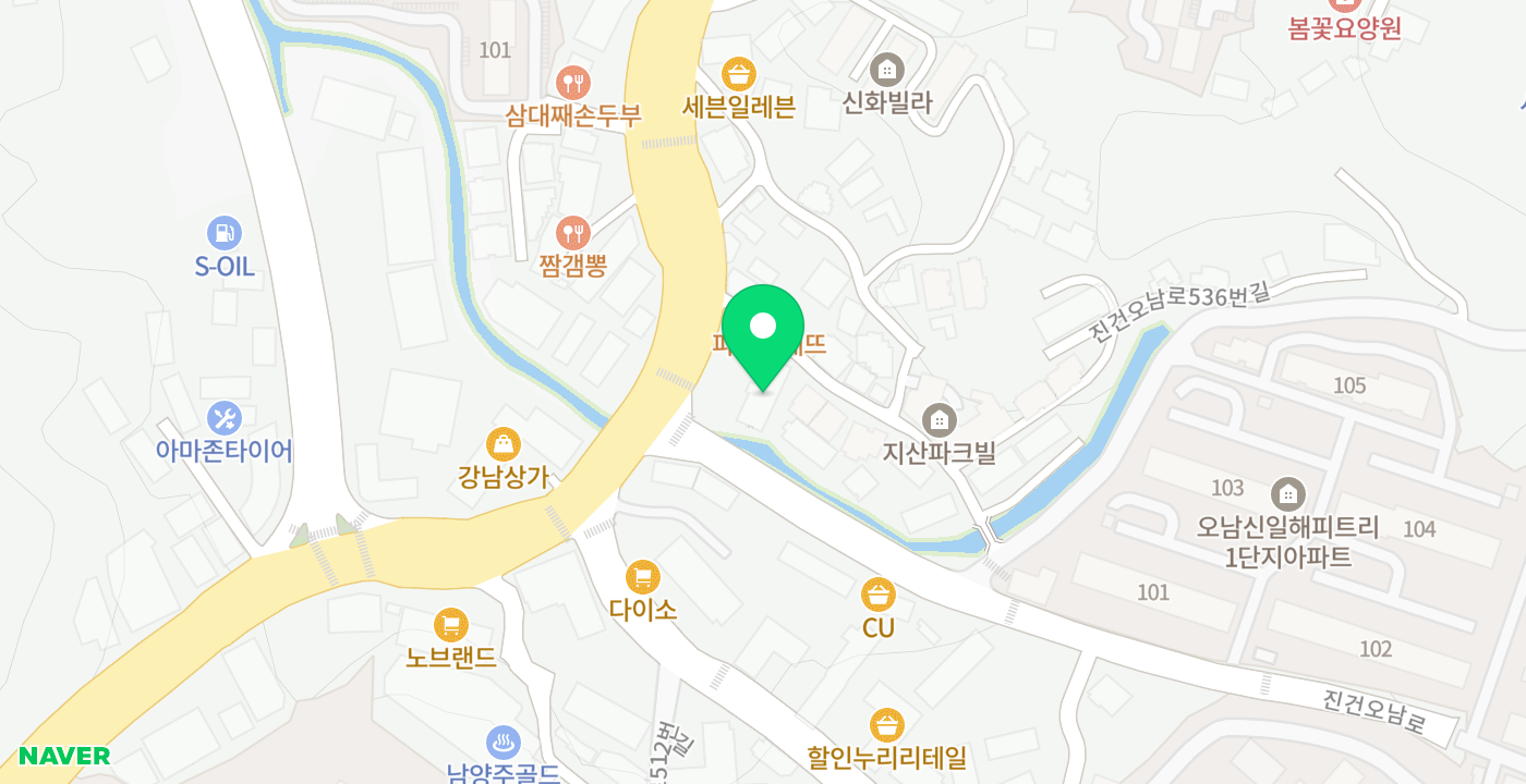 오남읍 진접농협 오남점 위치 지도