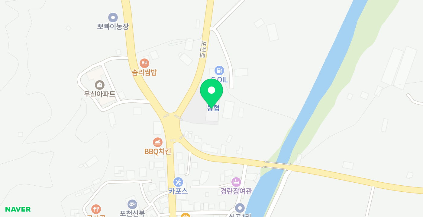 포천농협 신북지점 위치 지도