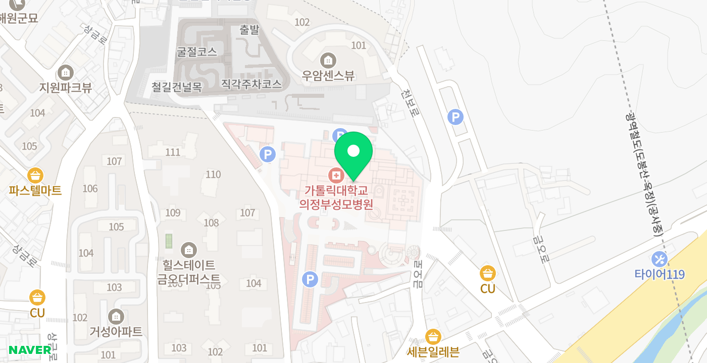 의정부성모병원 위치 지도