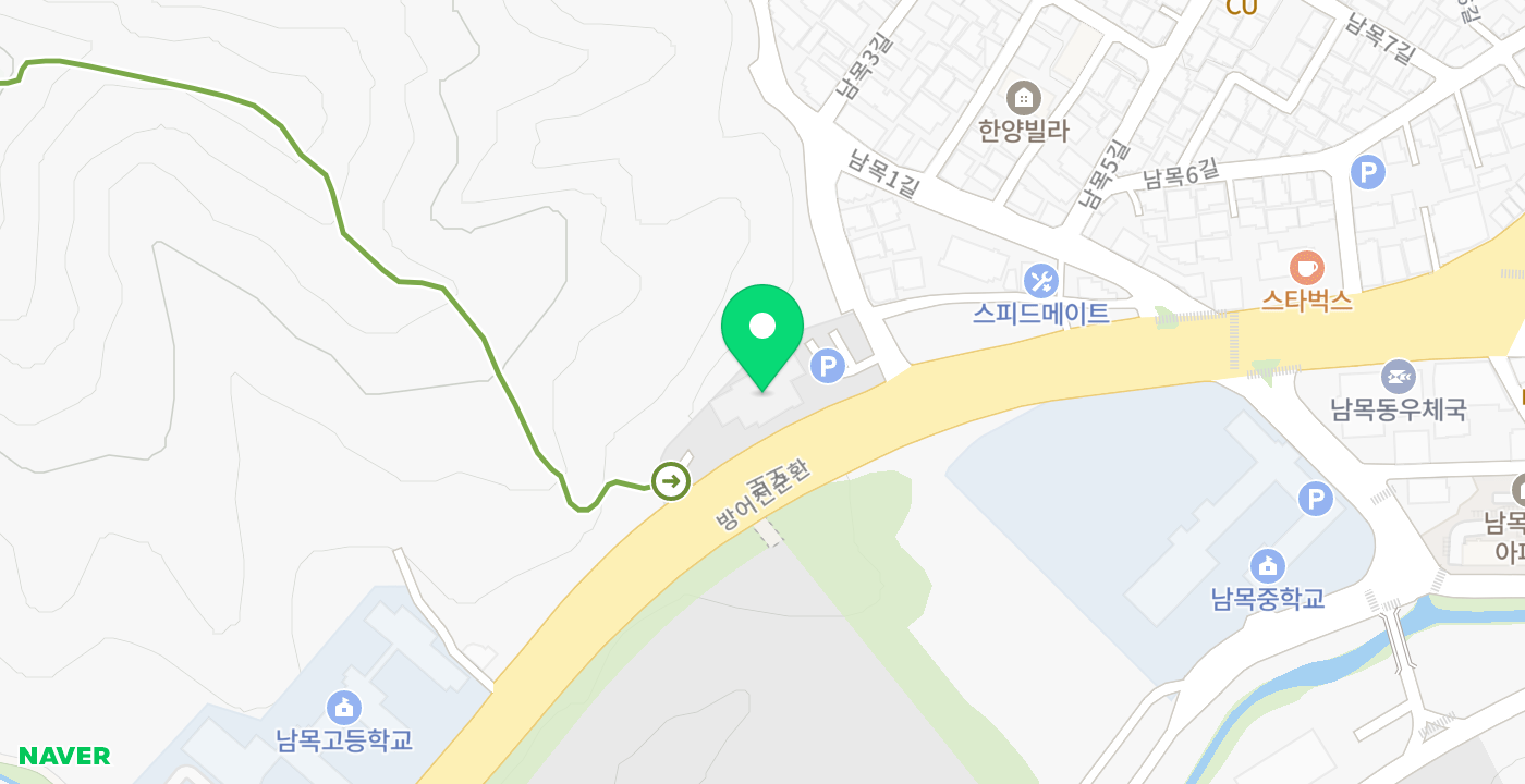 남목1동 행정복지센터 위치 지도