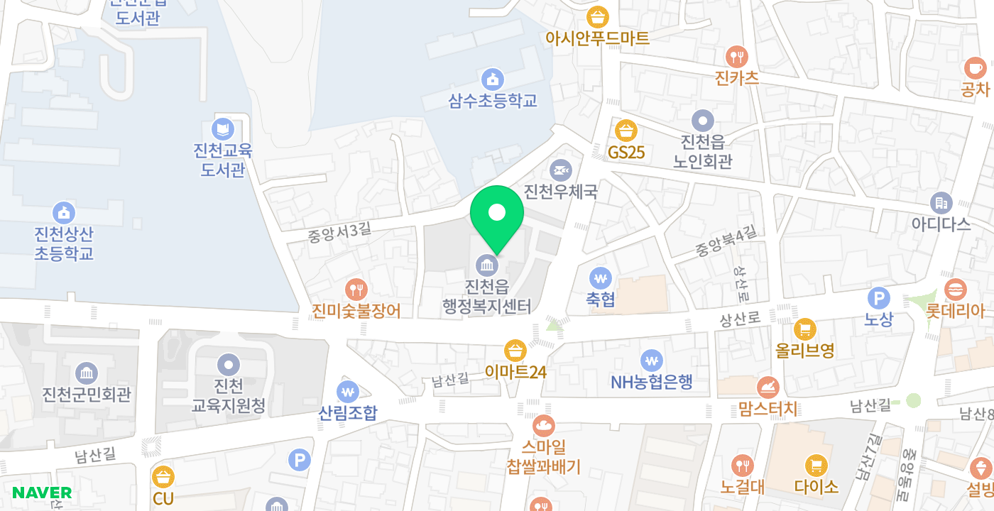 진천읍사무소 내 위치 지도