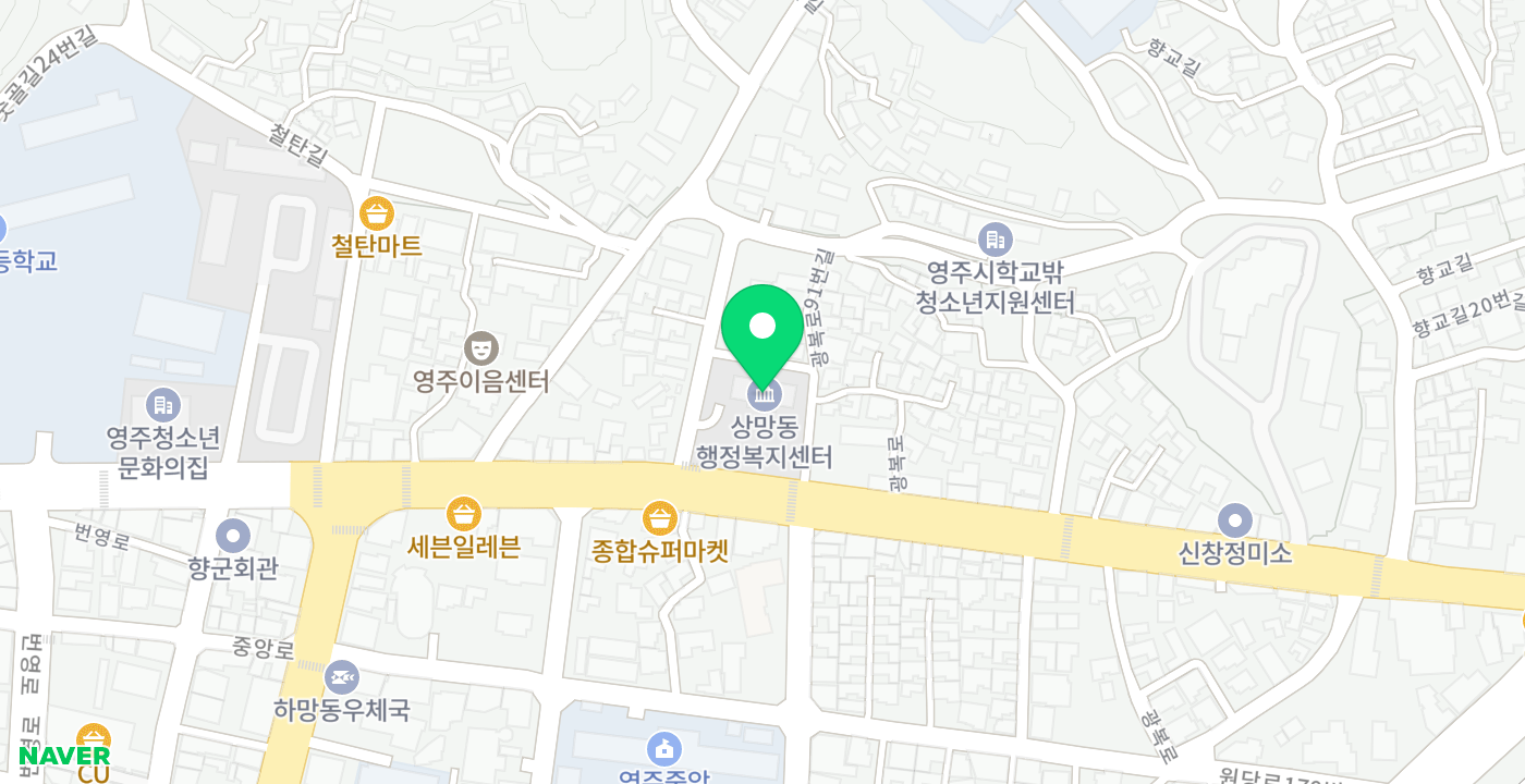 상망동 행정복지센터 위치 지도